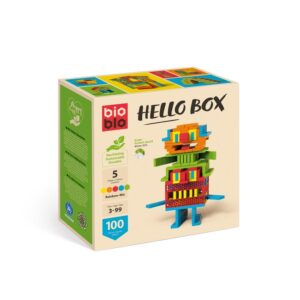 BioBlo Hello Box "Rainbow-Mix" 100 Bausteinen